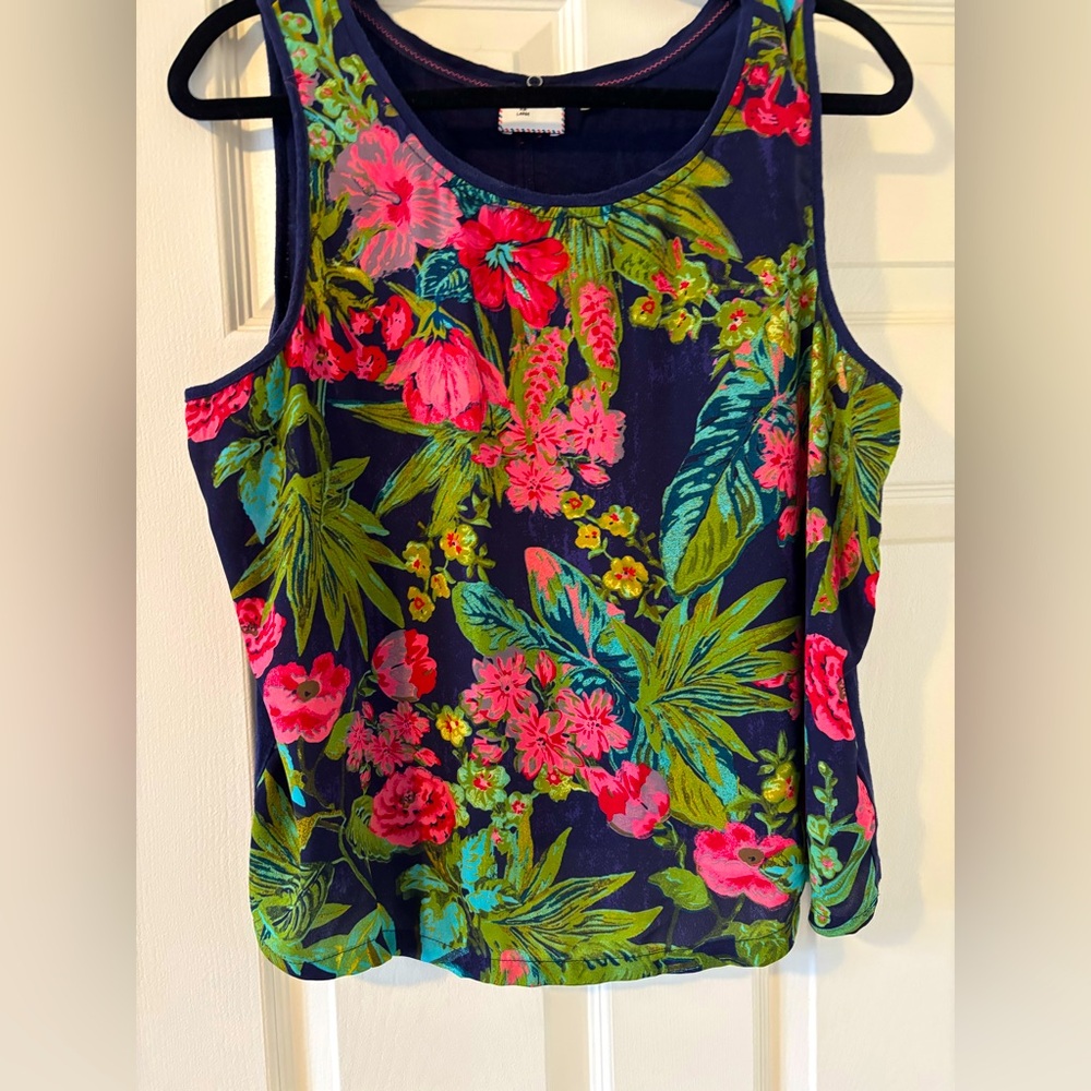 Anthropologie sweet Floral Sleeveless Top -